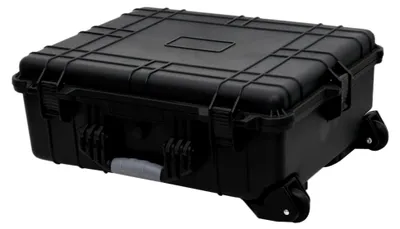 Produktbild von Flugkoffer mit Rollen Transportkoffer Fotokoffer Kamerakoffer Schutzkoffer Universalkoffer Aufbewahrungskoffer Schwarz 63x50x23cm PP