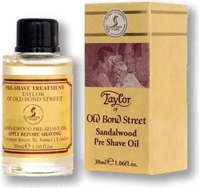 Image de Huile de pré-rasage Taylor of Old Bond Street, senteur bois de santal, 30 ml