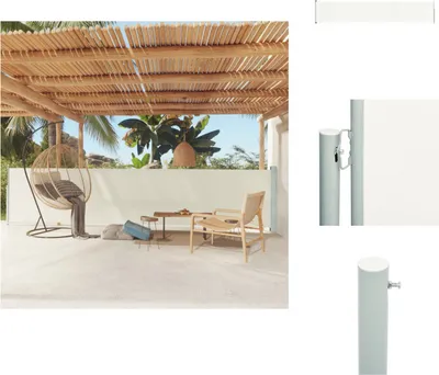 Obrázok produktu pre vidaXL Bočná markíza 117x600 cm krémová - Slnečníky a tienidlá