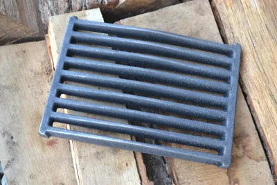 Produktbild von SEZAM - Ofenrost 25,2 x 18,2 cm Gusseisen Gussrost Kaminrost eckig Ascherost Kaminofen Tafelrost Rost Ofengitter Kamin