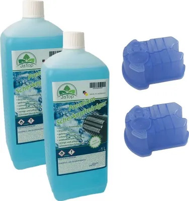 Produktbild von 2L JaTop Scherkopfreiniger, 2 Kartusche geeignet für Reinigungsstation Braun