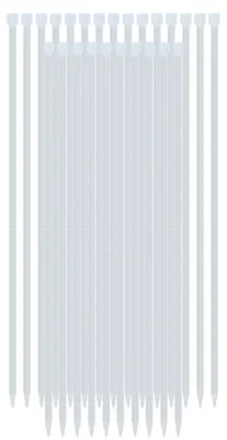 Produktbild von Avizar, Kabelbinder selbstsichernd 4,6 x 500 mm, 25 Stück Nylon, Weiß
