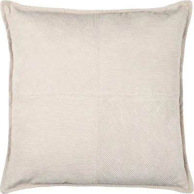 Produktbild von STOF | Sofakissen - Dekokissen - DANDY - 45x45 cm - Hellbeige - Elegantes Design - Hochwertiger Cordstoff