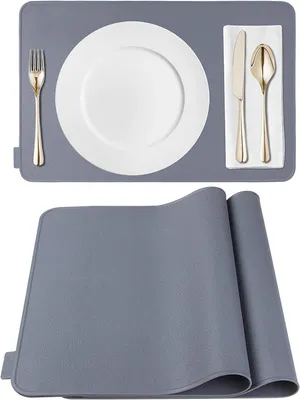 Silikon Platzset 2er Set 45x30 cm Antirutsch Hitzebeständig