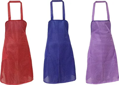 Produktbild von Latzschürze Trägerschürze Schürze Dederon Polyester Punkte, Farbe:lila