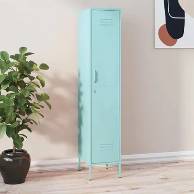 Produktbild von Möbel Schließfachschrank Minzgrün 35x46x180 cm Stahl  - Kommoden &28757