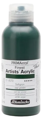 Produktbild von Schmincke PRIMAcryl Professional Acrylfarben 250 ml - 570 Saftgrün fluid