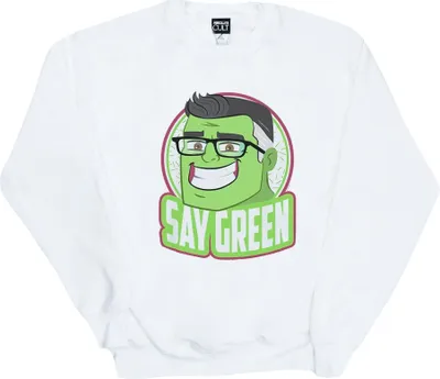 Produktbild von Marvel - "Avengers Endgame Say Green" Sweatshirt für Herren BI7127 (S) (Weiß)
