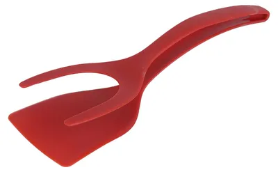 Image de Spatule, résistance à haute température, œufs au plat, pain grillé, barbecue, crêpes, ustensiles de cuisine, rouge