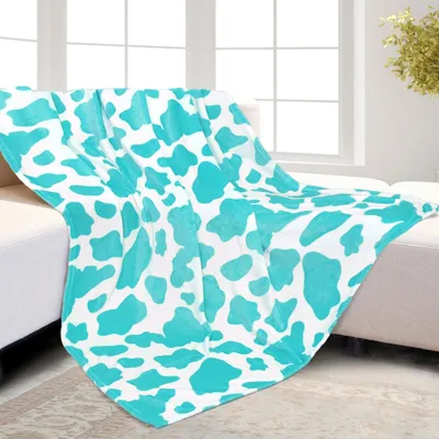 Produktbild von Fleece-Decke – Küstenmuster – Blau