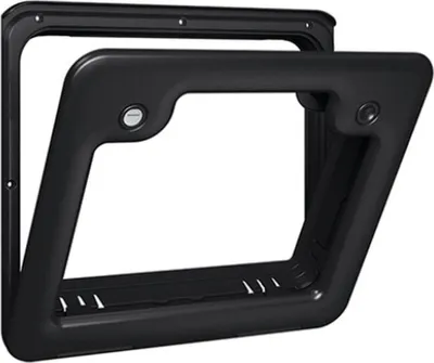 Produktbild von THETFORD Serviceklappe 3 inkl. ZADI Zylinder Schlüssel schwarz 34,9x29,6cm