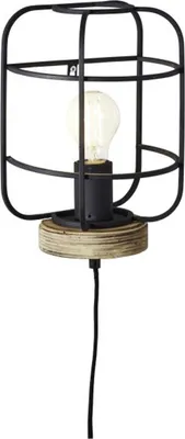 Produktbild von BRILLIANT Wandleuchte Gwen braun IP20 E27 52 Watt g. f. Normallampe