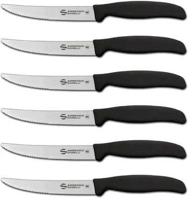 Image de Ensemble de 6 couteaux professionnels avec manches ergonomiques
