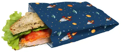 Produktbild von Sandwichbeutel für unterwegs, hält Speisen frisch