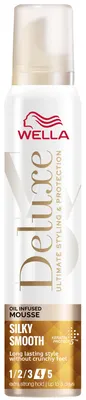 Produktbild von Wella Deluxe Silky Smooth fissante in mousse 200 ml - Nutrient-Enriched