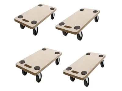 Produktbild von (4Stück) Rollbrett Transportrolle Möbelroller Roller Transporter 200kg