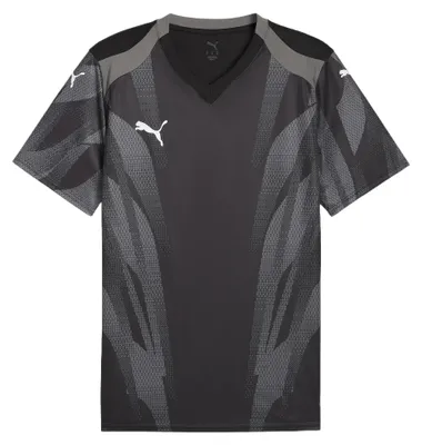Productafbeelding van PUMA teamFINAL grafische voetbalshirt, zwart-wit, maat L, heren