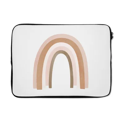 Produktbild von MuchoWow® Laptop Hülle 13 Zoll Abstrakt - Kunst - Regenbogen - Muster Laptoptasche - Laptophülle - Sleeve - Rundumschutz