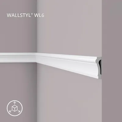 Produktbild von NMC WL6 WALLSTYL Wand- und Friesleiste Zierleiste Türumrandung 2 m