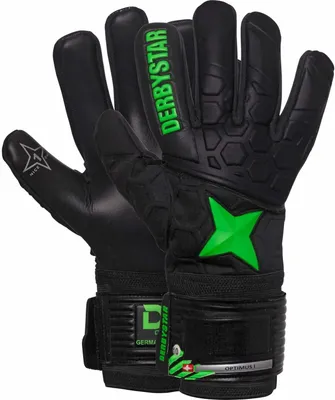 Image de Gants de gardien de but DERBYSTAR Optimus noir/vert 9,5