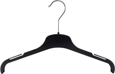 Produktbild von Kleiderbügel für Blusen Kostümbügel Hemdenkleiderbügel 38 cm schwarz TU38 NEU 20 Stück