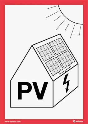 Obrázek produktu pro Walteco Fotovoltaika, 148x210 mm, samolepka Množství: 1 ks