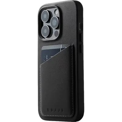 Zdjęcie produktu dla Etui Mujjo Leather Wallet do iPhone'a 14 Pro, czarne