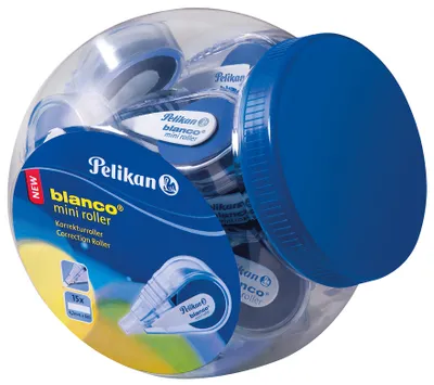 Obrázek produktu pro Pelikan blanco Mini, Modrá, Průhledná, 4,2 mm, Sklenice, 15 kusů