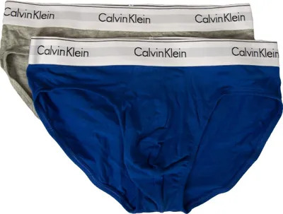 Obrázek produktu pro Pánské slipy CK CALVIN KLEIN, balení 2 ks, strečová bavlna, elastický pas, viditelný, č. výrobku NB1084O HIP BRIEF 2PK, velikost M / obvod pasu 32–34 cm.81-86, bavlna 95 %, Elastan 5 %