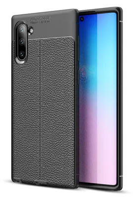 Obrázek produktu pro NALIA pouzdro na mobilní telefon koženého vzhledu pro Samsung Galaxy Note10, ochranný kryt bumper