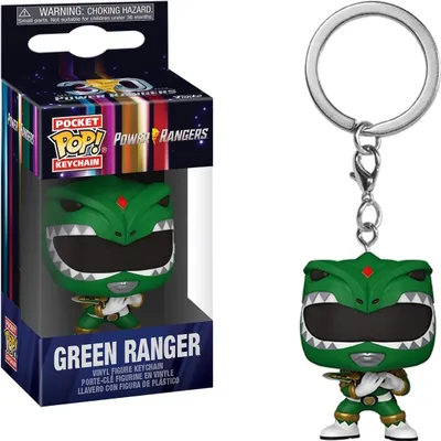Produktbild von Mighty Morphin Power Ranger 30th - Green Ranger - Schlüsselanhänger Funko Pocket POP! Keychain