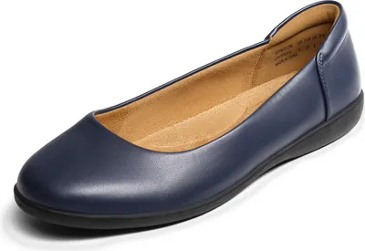 Produktbild von DREAM PAIRS Damen-Schuhe, lässig, spitzer Zehenbereich, Ballett-Komfort, weiche Slip-on-Flachschuhe,Farbe:MARINEBLAU,Größe:40.5