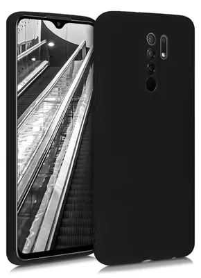 Produktbild von kwmobile Handyhülle für Xiaomi Redmi 9 Hülle - weiches Handy Silikon Case - Schutzhülle Cover - Schwarz matt