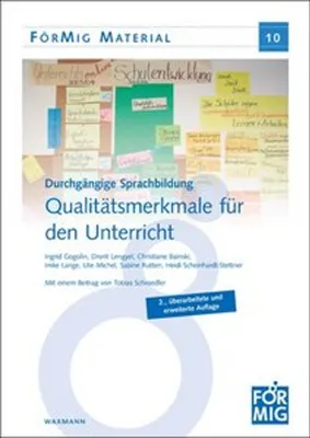 Obrázek produktu pro Durchgängige Sprachbildung. Qualitätsmerkmale für den Unterricht