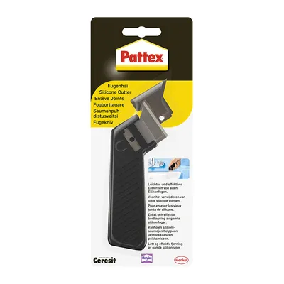 Produktbild von Pattex Fugenmesser "Fugenhai" für Silikon & Acryl, schwarz