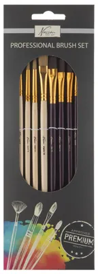 Obrázek produktu pro Nassau Fine Art Profesionální sada štětců Nassau, 10 ks.