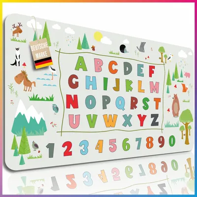 Produktbild von Schreibtischunterlage: Tier ABC; Größe: 70 x 40 cm
