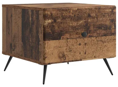 Obrázek produktu pro vidaXL Konferenční stolek se zásuvkami z recyklovaného dřeva 49 x 50 x 40 cm dřevotřísková deska