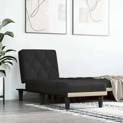 Produktbild von Chaiselongue Schwarz Samt - Recamieren CC21384