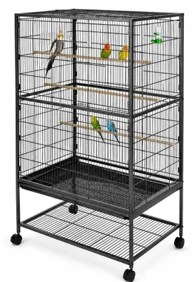 Produktbild von Mucola Vogelvoliere mit Sitzstangen Vogelkäfig Vogelhaus Papageienkäfig Tierkäfig Voliere Wellensittich Außenvoliere