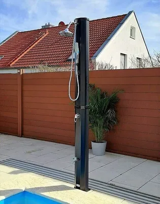 Produktbild von 40L Solardusche CARIBIC LUXURY Pooldusche Außendusche Gartendusche Solar Dusche