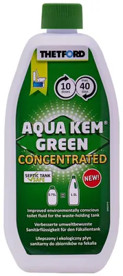 Immagine prodotto di Liquido WC chimico, 0,75L, liquido verde WC chimico, sanificante WC chimico