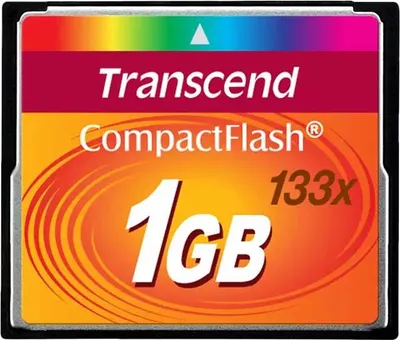 Productafbeelding van Transcend TS1GCF133 133X CompactFlash, 1 GB. (CompactFlash-geheugenkaart)