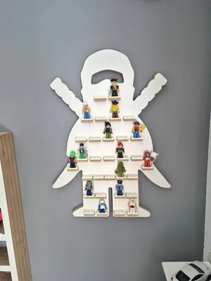 Produktbild von Minifigurenregal - Weißer Ninja