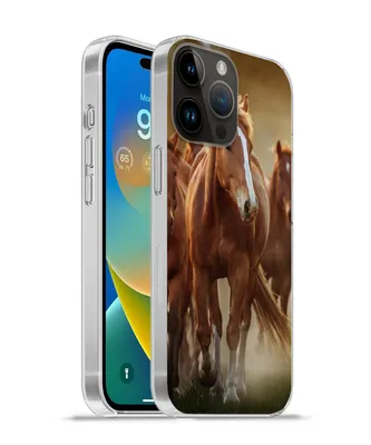Produktbild von MuchoWow® Handyhülle Schutzhülle Hülle für Apple iPhone 14 Pro Max Pferde - Licht - Natur Silikon Softcase Handy Hülle - Hardcover