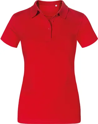 Produktbild von Jersey Poloshirt Plus Size Damen, Rot, XXL
