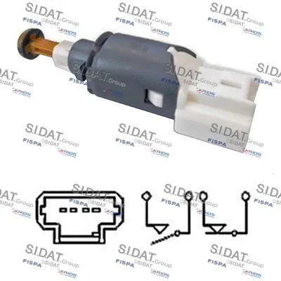 Produktbild von SIDAT Bremslichtschalter 5.140096 für RENAULT Clio III Schrägheck (BR0/1, CR0/1) mechanisch