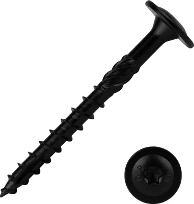 Obrázok produktu pre Čierne skrutky s hlavou 8,0 x 80 mm Torx - balenie 50 kusov