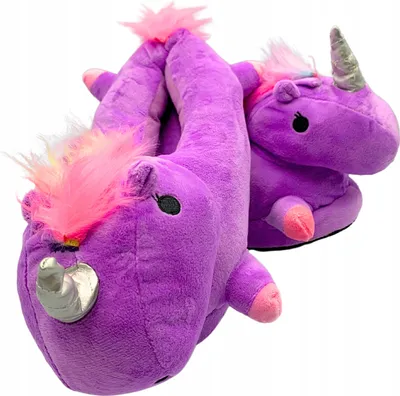 Produktbild von Einhorn Regenbogen Winter Hausschuhe für Damen, Kinder, warm 35-38