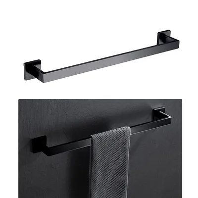 Produktbild von Badezimmer-Hardware-Set, Wandmontierte Handtuchstange, Modernes Design, 001FB
